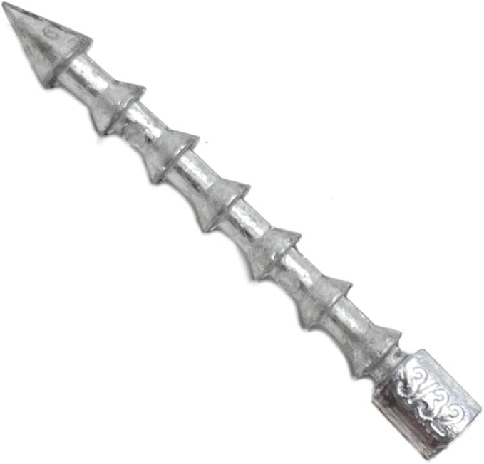 Reaction Tackle Nail Weights for Bass Fishing - Insert Pencil Sinkers for Wacky Rig, Neko Rig and Soft Plastic Lures - Freshwater and Saltwater - 25-Pack