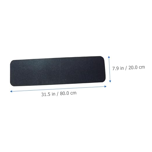 Hemoton 5pcs Skateboard Grip Tape Sheets Sandpaper for Skateboard Decks Easy to Apply Grip Tape for Routine Training and Competitions Black Non- Design