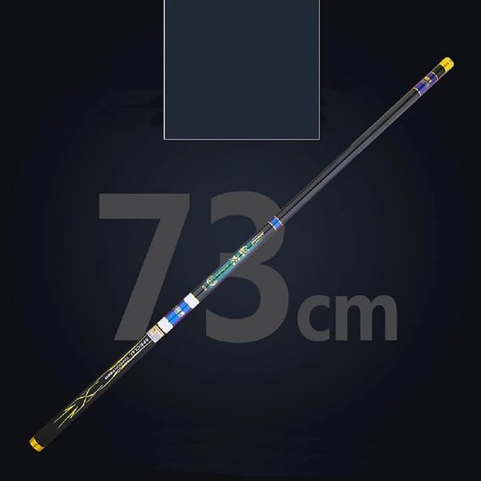 Telescopic Tenkara Fishing Rod Ultralight Travel Fishing Rod Portable Collapsible Bass Crappie Rod,1 Piece Carbon Stream Trout Pole 12 15 18 21 25 28 Free Tip Set(Top 1+2 Segment)