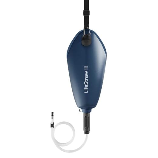 LifeStraw Peak Series — Compact Gravity Water Filter System - 3L for Backpacking, Group Camping, Hiking and Travel, Mountain Blue
