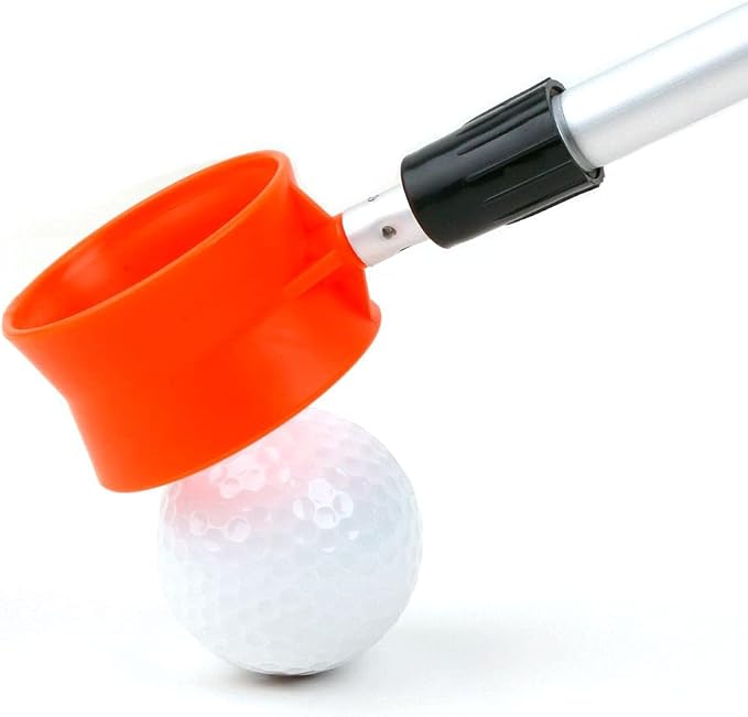 Orlimar Fluorescent Head Golf Ball Retriever for Water, 12/15/18 Foot Telescopic Design