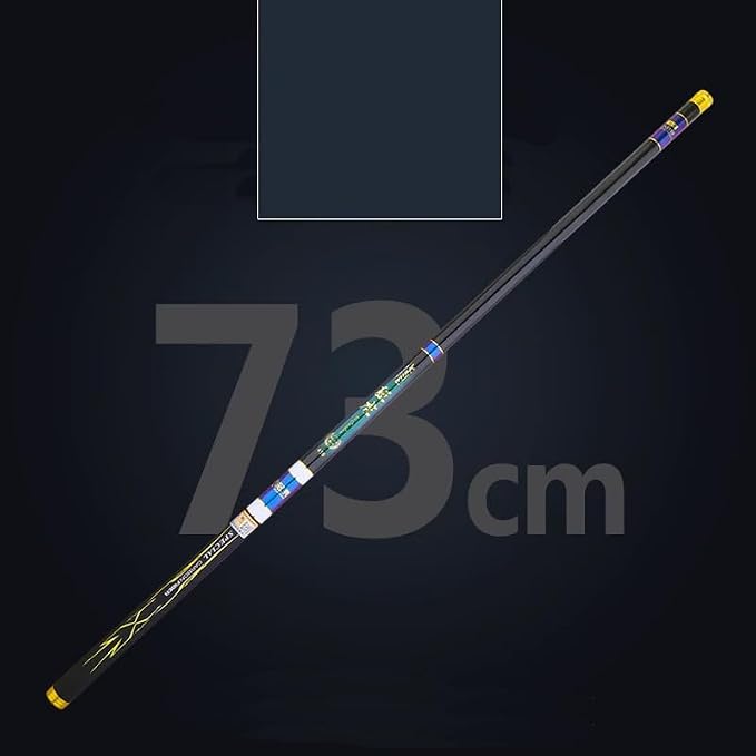 Telescopic Tenkara Fishing Rod Ultralight Travel Fishing Rod Portable Collapsible Bass Crappie Rod,1 Piece Carbon Stream Trout Pole 12 15 18 21 25 28 Free Tip Set(Top 1+2 Segment)