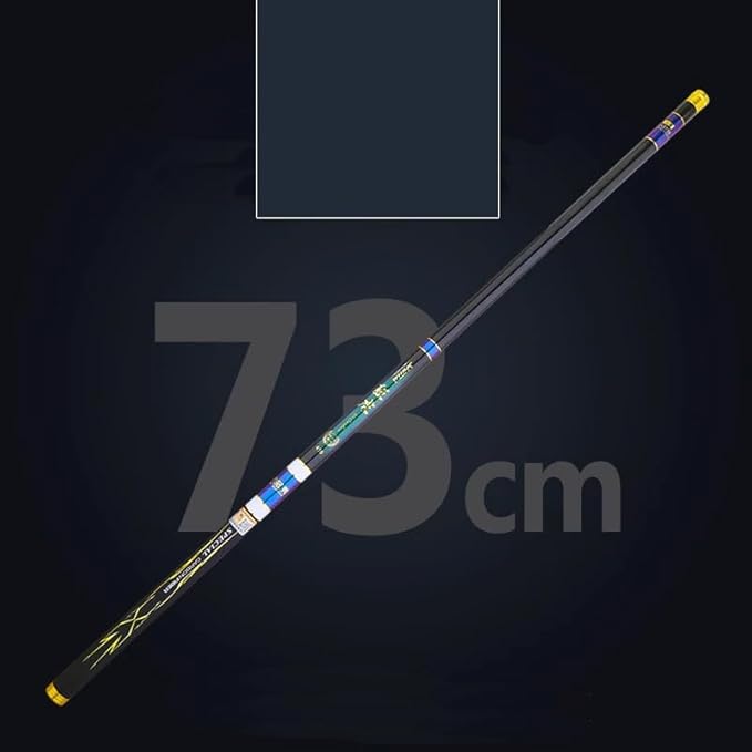 Telescopic Tenkara Fishing Rod Ultralight Travel Fishing Rod Portable Collapsible Bass Crappie Rod,1 Piece Carbon Stream Trout Pole 12 15 18 21 25 28 Free Tip Set(Top 1+2 Segment)