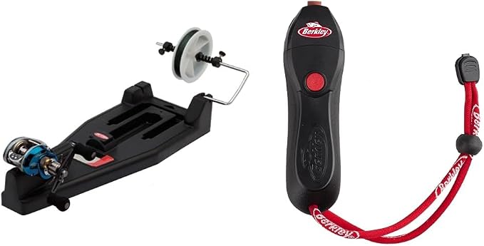 Berkley Portable Fishing Line Spooling Station and Motorized Line Stripper Bundle