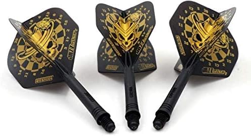 CUESOUL Jazz-Metal Luxury Steel Tip Darts Set 21g/24g/26g with AK5 Integrated Dart Flights