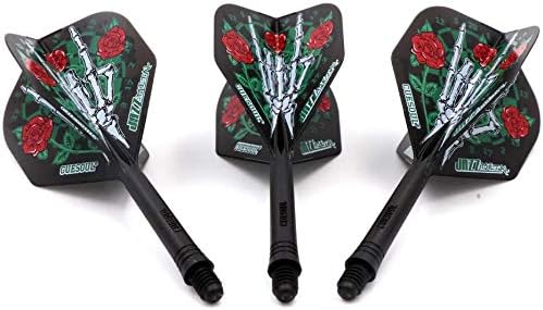 CUESOUL Jazz-Metal Luxury Steel Tip Darts Set 21g/24g/26g with AK5 Integrated Dart Flights