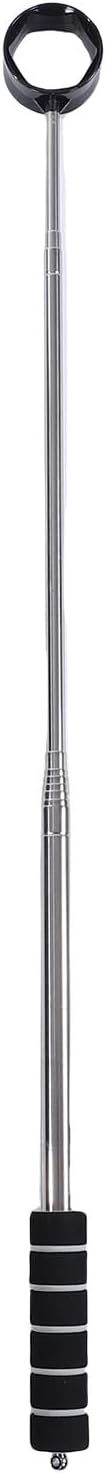 Golf Ball Retriever, 8.5ft Telescopic Stainless Steel Lightweight Golf Ball Grabber, Club Scooper with Anti Slip Handle for Water Hazards and Course Use