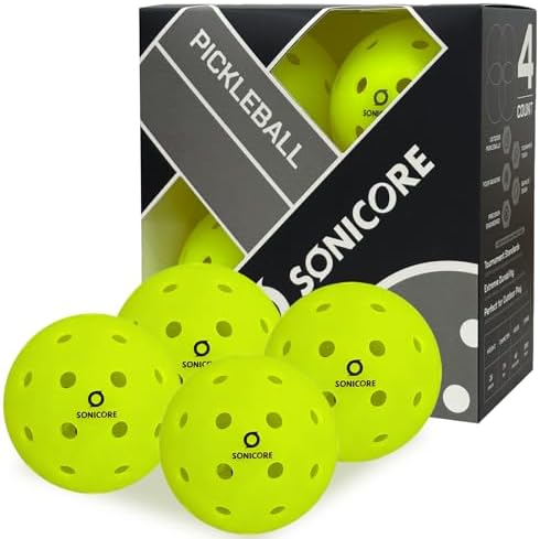SONICORE Pickleball Paddle Set Bundle, T700 Carbon Fiber 16mm Core, 1 Paddle, Cover, Wristbands, Grip Tape, Eraser, 4 Premium Balls | Vibe Pink