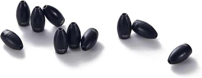 97% Pure Tungsten Flipping Weights - 10 Pack / 5 Pack - Nako Tungsten Weights - Fishing Sinkers for Bass Fishing