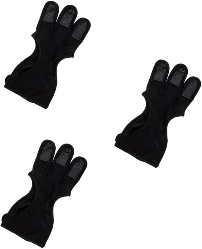 Yardwe 2pcs Archery Finger Stall Gloves Professional Archery Equipment Supply Accessory Professional