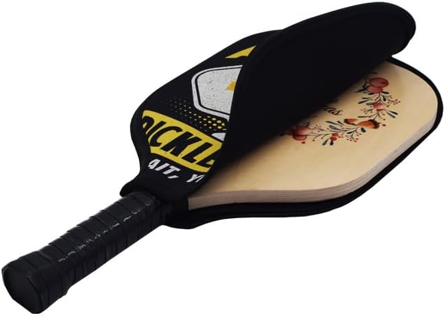 10 Pcs Sublimation Blanks Neoprene Pickleball Paddle Cover, 8.6 x 12.2 inches Zippered Racket Sleeve, Durable Neoprene Paddle Cover, Paddle Storage Bag for Most USAPA Standard