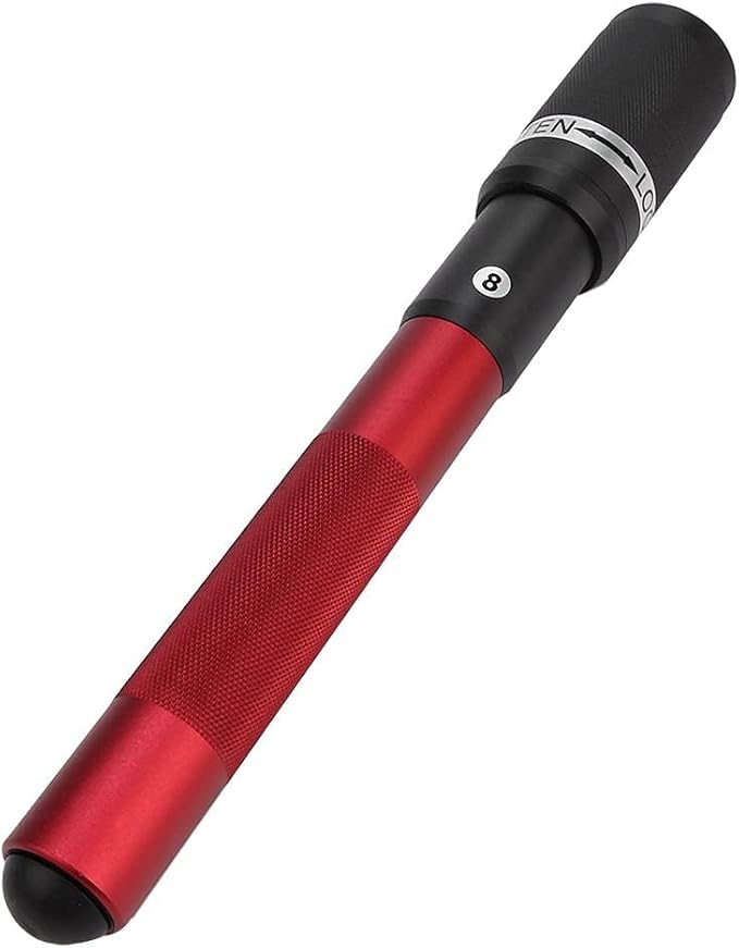 Nine Ball Club Telescopic Pool Extension Accessory – Tight and Firm Hold, Frosted Design, Engineering Synthetic Metal, Lightweight and Strong, Compatible with All Brands (Rose Red)