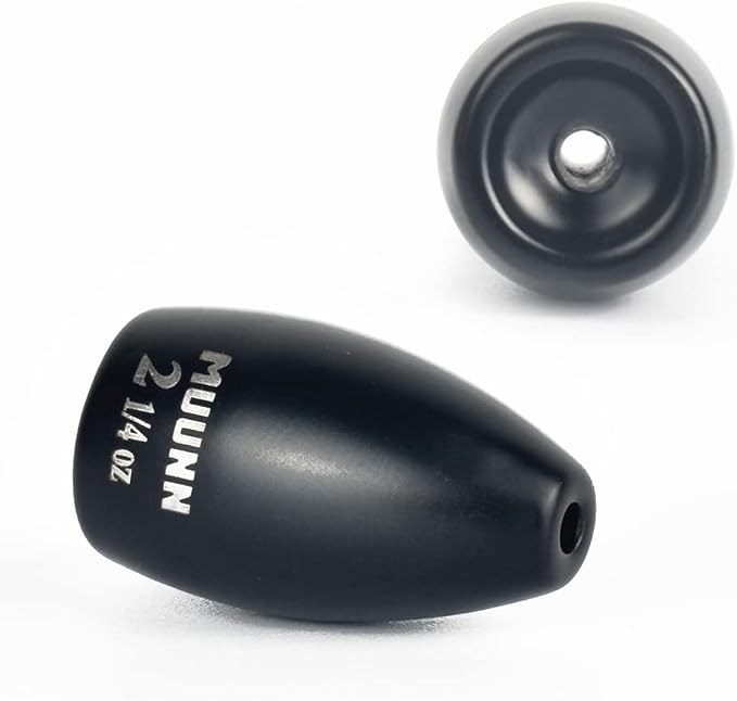 10pcs Tungsten Flipping Weights, More Sensitive Tungsten Fishing Weights Sinker for Bass Fishing, 1/16oz to 2.25 oz