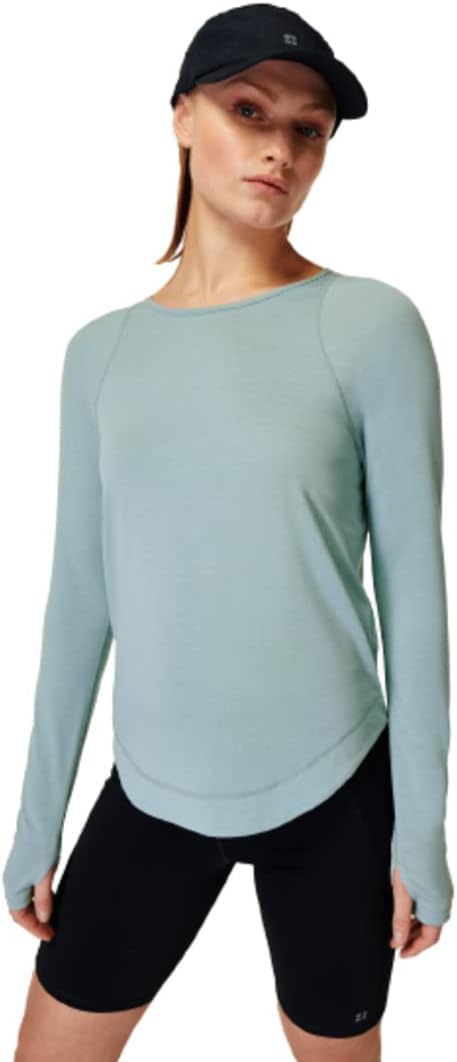 Sweaty Betty Women's Breathe Easy Crewneck Workout Long Sleeve Top