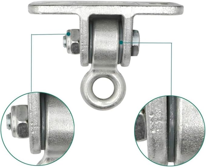 Heavy Duty Swing Hangers Set, 2400lb Capacity, 2-Pack with Mounting Hardware