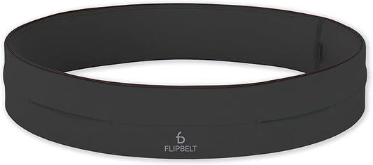 FlipBelt Classic Running Belt, Belt Bag & Fanny Pack for Men and Women - Phone Holder, Waist Pack, Running Accessories, Belt Pouch, Money Belt, USA Running Company