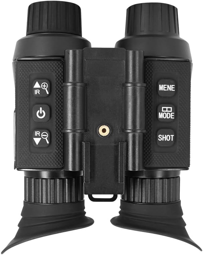 4K Head-Mounted Night Vision Goggles, Nightvision Scope Infrared Goggles & Binoculars for Adults, Infrared NVG, 1X to 8X Digital Zoom, for Hunting Camping