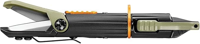 Gerber Gear LineDriver - Fishing Line Multitool with Spinning Line Vise, Tether Ring, Eyelet Clearing Spike, Hook Threader, Scissors & Split Shot Crimper - Premium Fishing Gear