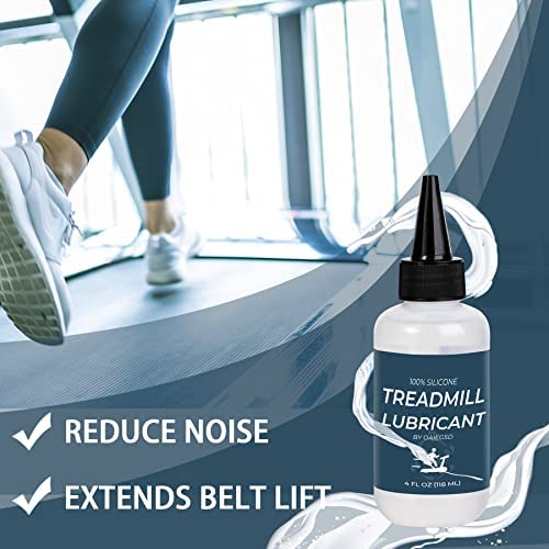 100% Silicone Treadmill Lubricant | 4 Ounces Treadmill Belt Lubricant, Easy to Apply & Suitable for Most Treadmill Brands