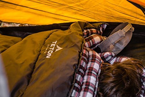 Teton Celsius XXL Sleeping Bag, Cold Weather Sleeping Bags for Adults and Kids, Camping Made Easy and Warm. Compression Sack Included