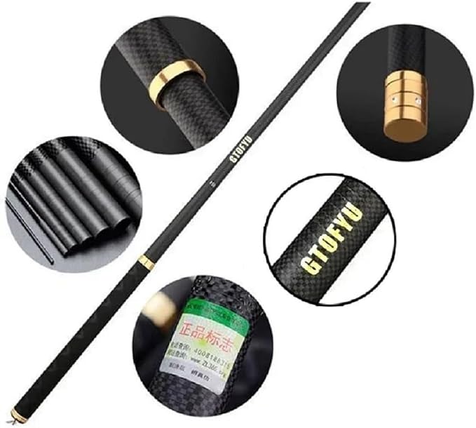 Tenkara Rod 18-30FT Carbon Fiber Telescopic Travel Fishing Pole