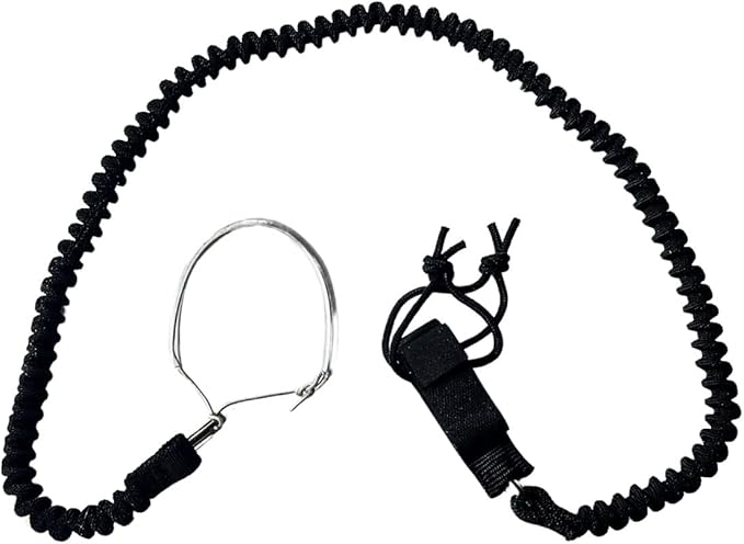 Blue Planet Shock Cord Zero Drag Leash for Wing Foiling, Keeps Board/foil Far Away from Body & Wing When Used with Retracting Leash Floating Shock Cord for Quick Release, Retracting Leash Not Included