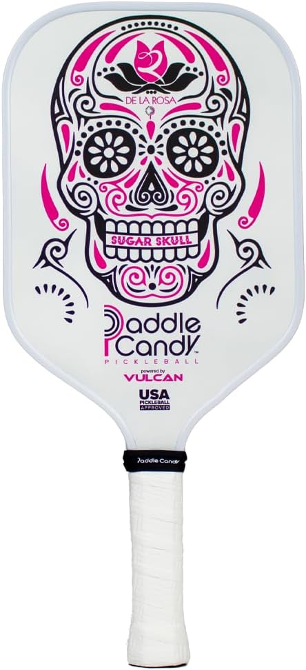 Vulcan | Paddle Candy Sugar Skull Pickleball Paddle | Hybrid Performance | Polypropylene Core | USAP Approved | Multiple Options