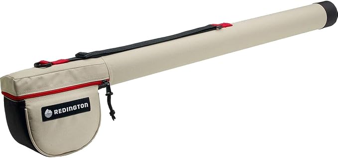 Redington Fly Rod Travel Case, Plastic Reinforced Caps, Adjustable Shoulder Strap