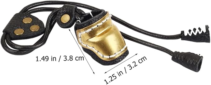 BESPORTBLE 2pcs Guard Sleeve Bow Fingers Outdoor Cover Finger Protection Right Archery Copper for Shooting