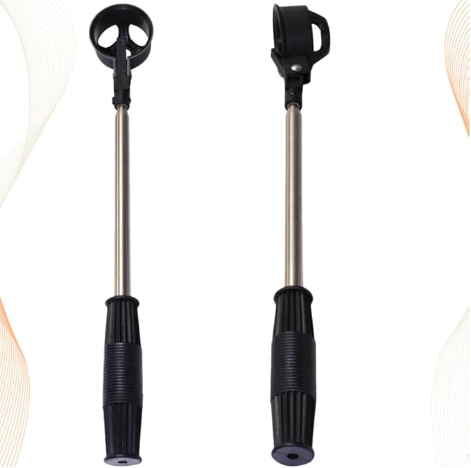 OSALADI 2pcs Stainless Steel Telescopic Golf Ball Retriever Picker Comfortable Handle Portable 2m Shaft Tool for Convenient Ball Collection on Field