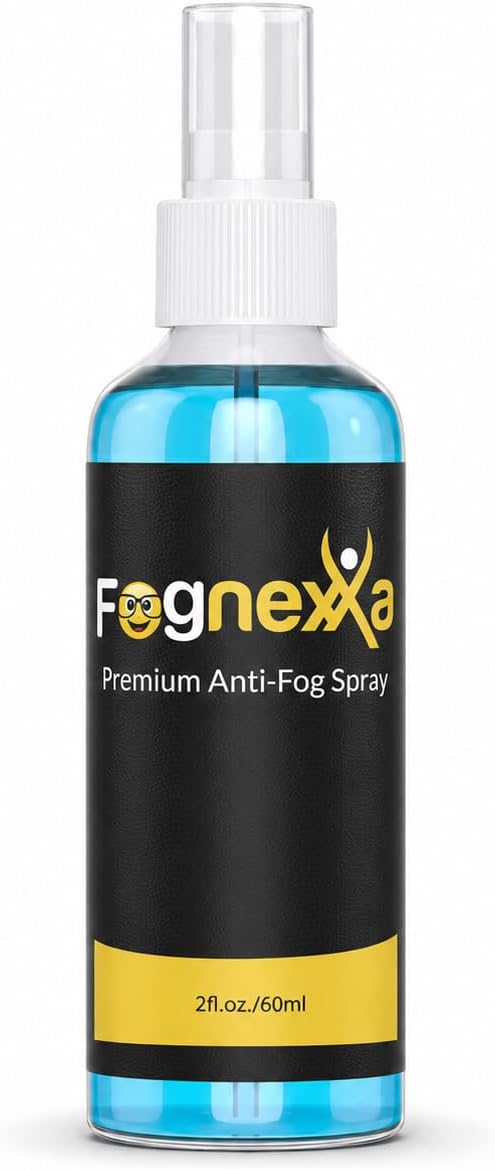 2fl Oz Fognexxa Premium Anti Fog Spray for Glasses, Goggles, VR Headsets & Face Shields, 24 Hour Fog Protection, Safe for Coated Lenses, 400+ Applications, Made in USA