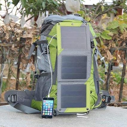 Xplorer Globetrotter 42 | Ultra Durable Hiking Solar Backpack Lime Green with Removable 10 Watt Panel | Charges USB devices including Smartphones, Tablets, GPS, and more up to 5V