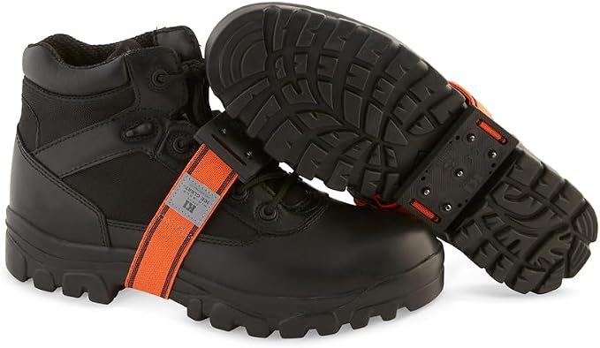 K1 Mid-Sole Ice Cleats for Men & Women - Rotatable Traction Aids For Winter Snow - Hi Vis - Low Profile