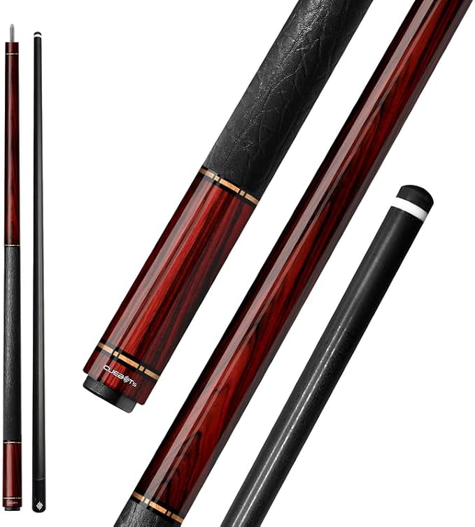 Series, Glass Fiber Pool Cue Stick, Uni-QR, 3/8-10, 5/16-18 Joint, Synthetic Leather Grip, 29" Glassfiber Shaft, 7-Layer Microfiber Tip