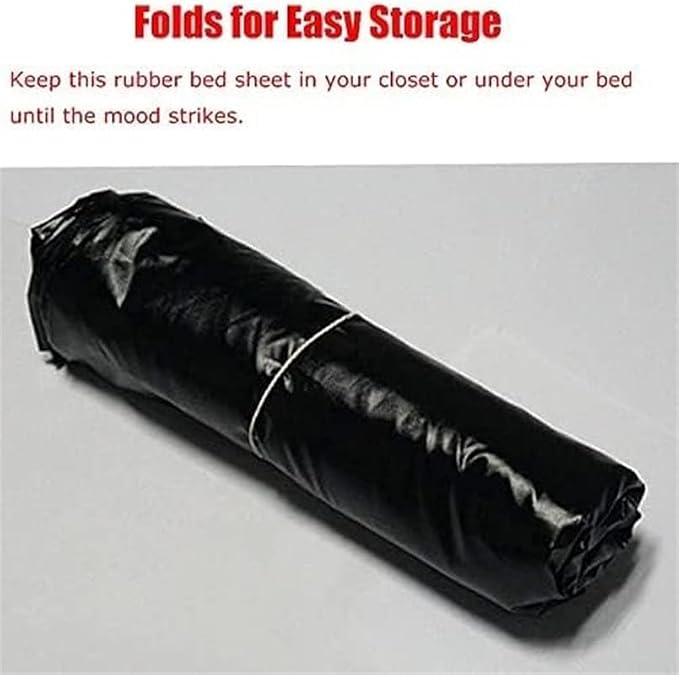 1 Comfortable Black PVC Plastic Mattress, Reusable, Equipped with Waterproof Cloth (220cm X 130cm) - H8