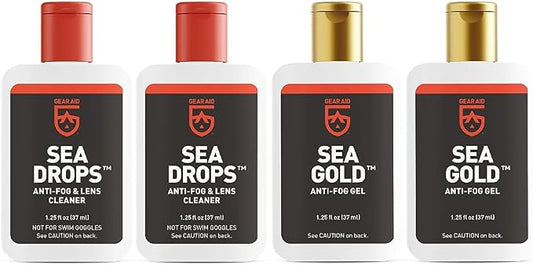 GEAR AID Sea Drops & Sea Gold Anti-fog for Dive Masks (2-pk)