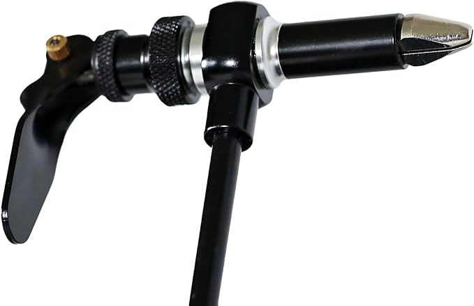 Rotary Fly Tying Vise for Beginners – 360° Sturdy Clamp Base Black Fly Vise/Complete Fly Fishing Tools Kit | Fly Tying Materials Kit | Fly Tying Kit Accessories for Fishing Enthusiasts