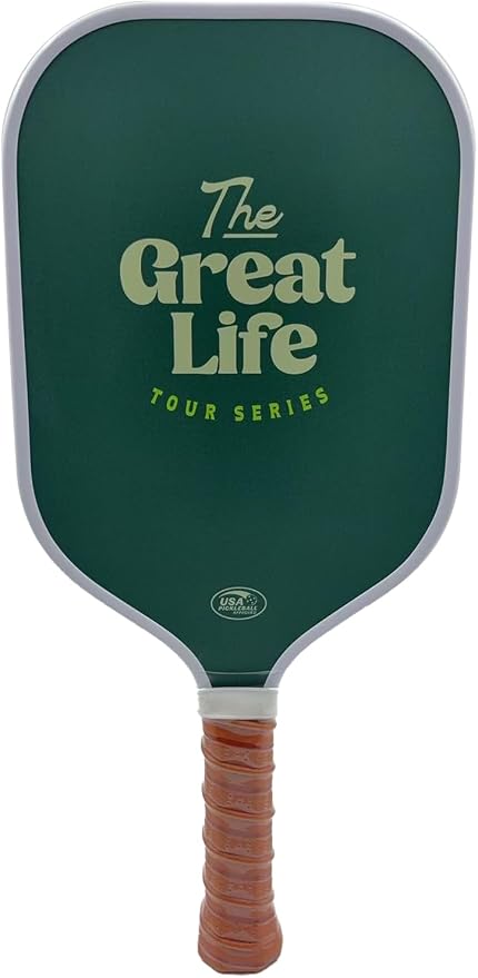 Elite Performance Pickleball Paddle | 3K Carbon Fiber | USAPA Approved | 16mm Honeycomb Core w/ 6" Handle | Lightweight 8.1 oz | Retro Design. Includes Single Paddle + Neoprene Cover