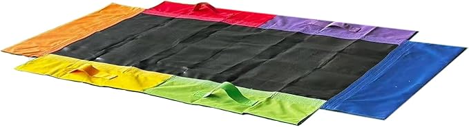 60-Inch Rectangular Platform Tree Swing Replacement Fabric - Platform Swing Replacement Cover 700lbs Capacity - with Handles(Colorful, 60 inch)