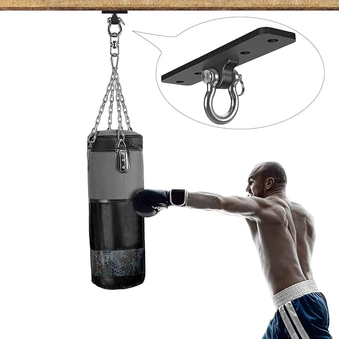 Dolibest Wall Mount Bracket, Ceiling Anchor for Home Suspension Training Kit, Suspension Straps, Gymnastic Rings, Yoga Swing & Hammock, Body Weight Strength Training Systems&Boxing Equipment (2Pcs)
