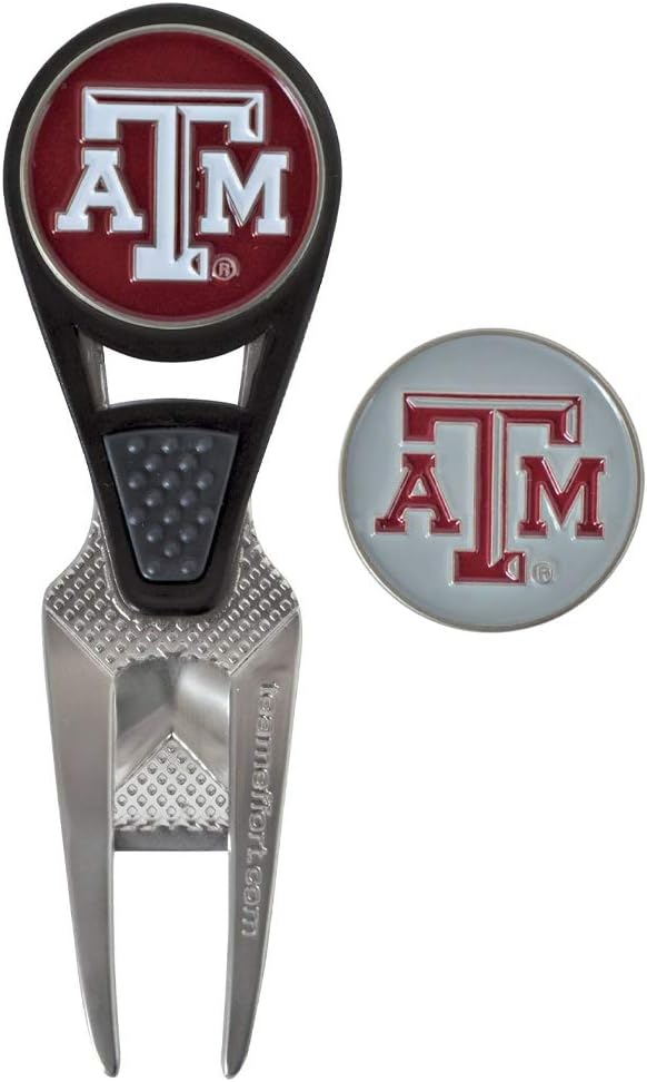 Team Effort Collegiate CVX Ball Mark Repair Tool & 2 Ball Markers
