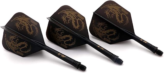 CUESOUL 3 Sets Integrated Dart Shaft and Flights,Dart Shaft Length 21mm/28mm/33mm