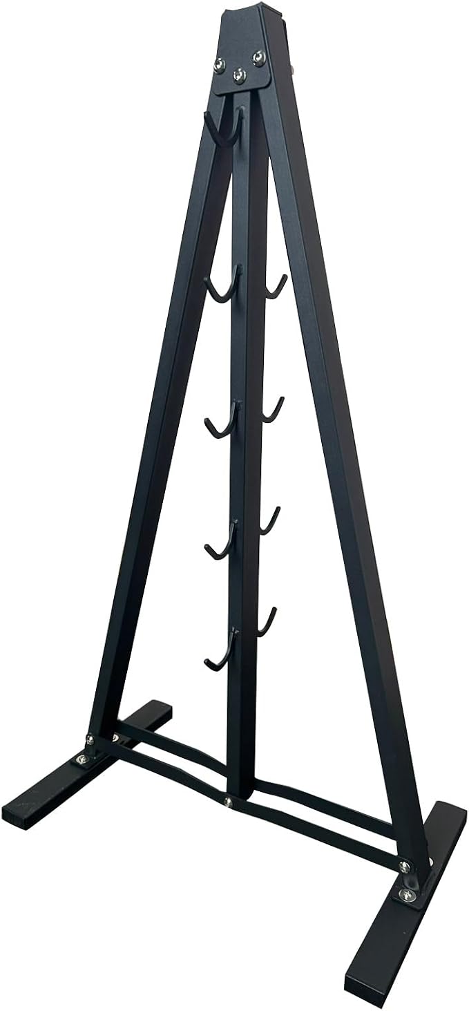 BLUSLM Lat Pull Down Bar Gym Accessory Rack, Lat Pulldown Attachments Cable Attachment Storage Rack for Mag Grip - Home Gym Fitness Heavy Duty A-Frame Stand