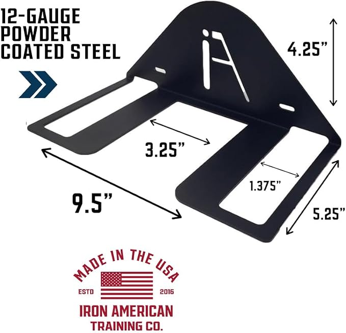IRON AMERICAN Elite Ping Pong and Table Tennis Storage Rack, Made in USA - 1.375 Inch Slot for Balls and 3.25 Inch Slot for Paddles, Ping Pong Ball Holder, Hardware Included