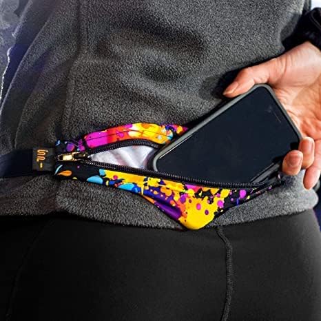 SPIbelt Running Belt Original for Women Men, Phone Holder for Running, Running Fanny Pack, Holder for Phone, Running Waist Pack, Adjustable Waist, [Fits All Phones]. No Bounce, Steel Blue