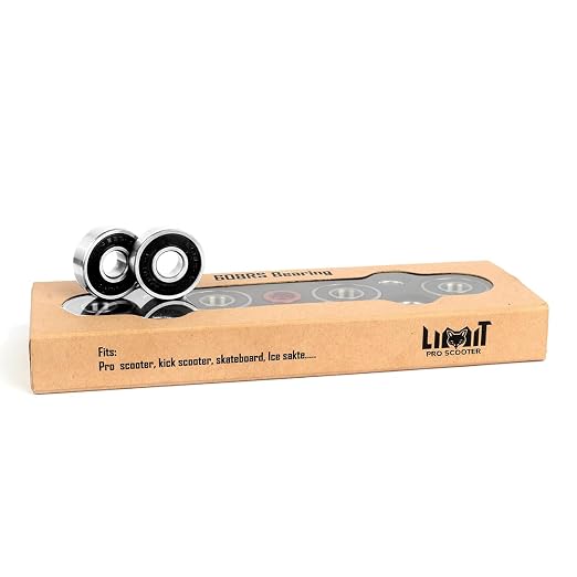 Limit LMT608RS ABEC 9 Precision Bearing Set | Fits Most Wheels, For Kick Scooters, For Pro Scooters, For Inline Skates, For Skateboards