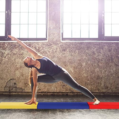 Gymnastics Tumbling Mats Portable Gymnastics Mat Folding Tumbling Mat Thick Yoga Mat Exercise Mat with Carrying Handles for home Workout outdoor Yoga Gymnastic