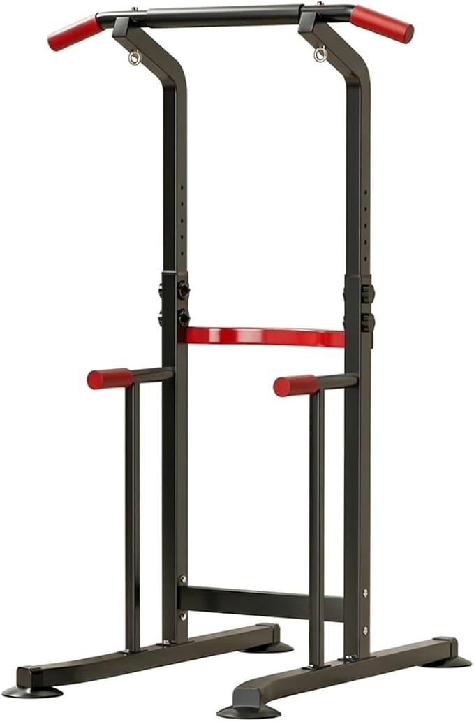 Power Tower Pull Up & Dip Station Multi-Function Home Strength Training Fitness Workout Station Height Adjustable
