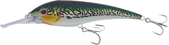 Nomad Design DTX Minnow with Patented Autotune System - Distressed Baitfish Swimming Action, BKK Diablo