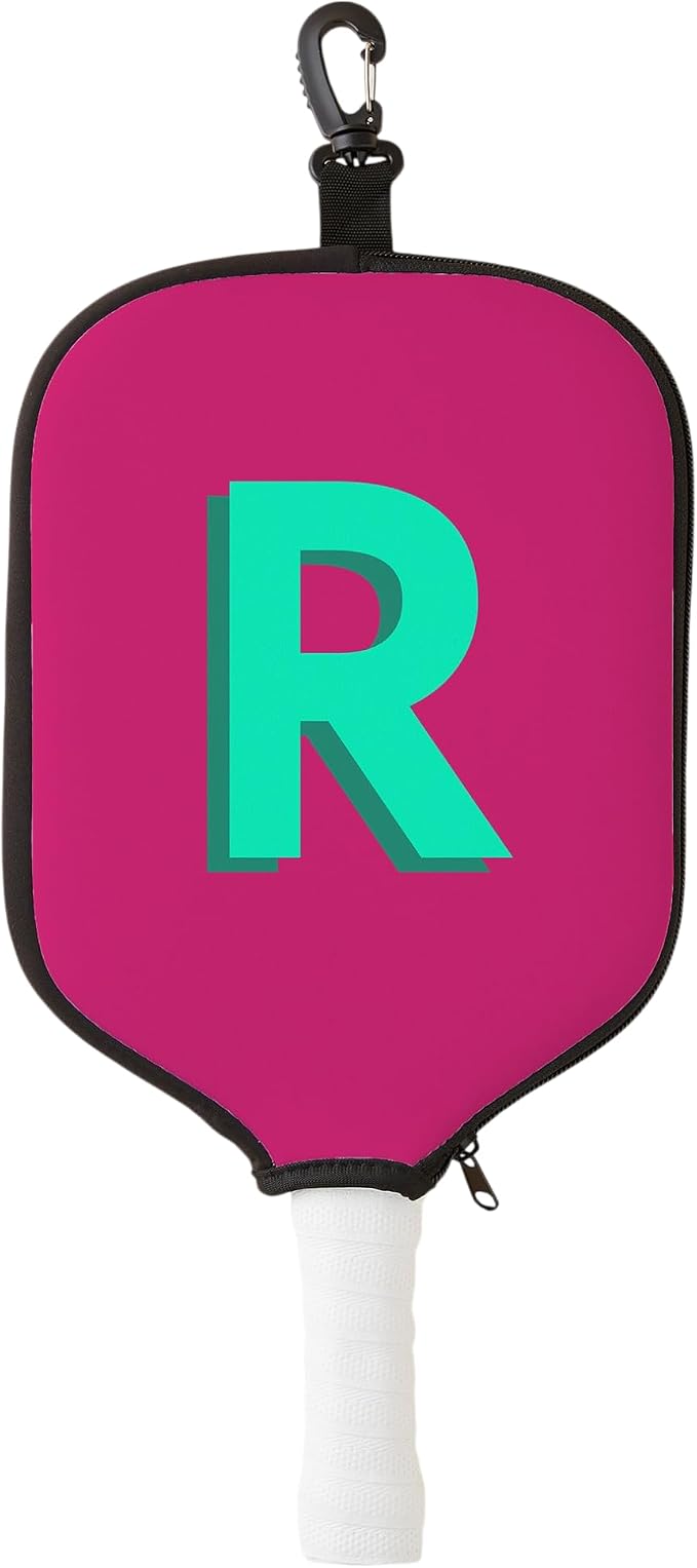 Personalization Universe Shadow Initial Personalized Pickleball Paddle Cover